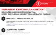 Pemandu Kenderaan H11 Sabah KKM 2023