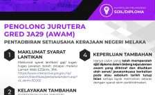 Penolong Jurutera JA29 (Awam) Melaka 2023