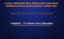 Penolong Pegawai Pembangunan Masyarakat Gred S29 JKM 2023