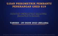 Ujian Psikometrik Pembantu Penerangan Gred S19 Sarawak Sabah 2023