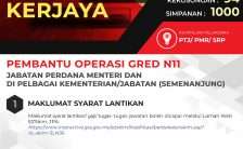 Pembantu Operasi Gred N11 JPM 2023 (Semenanjung)