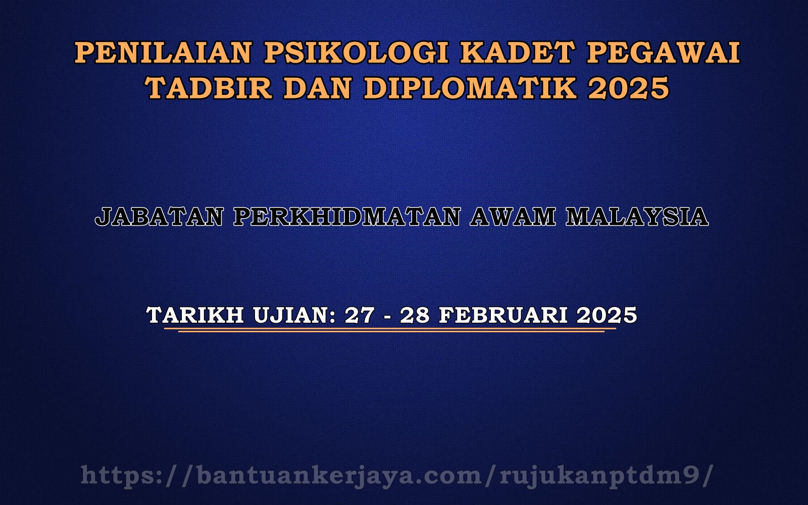 Ujian Psikometrik PTD 2025